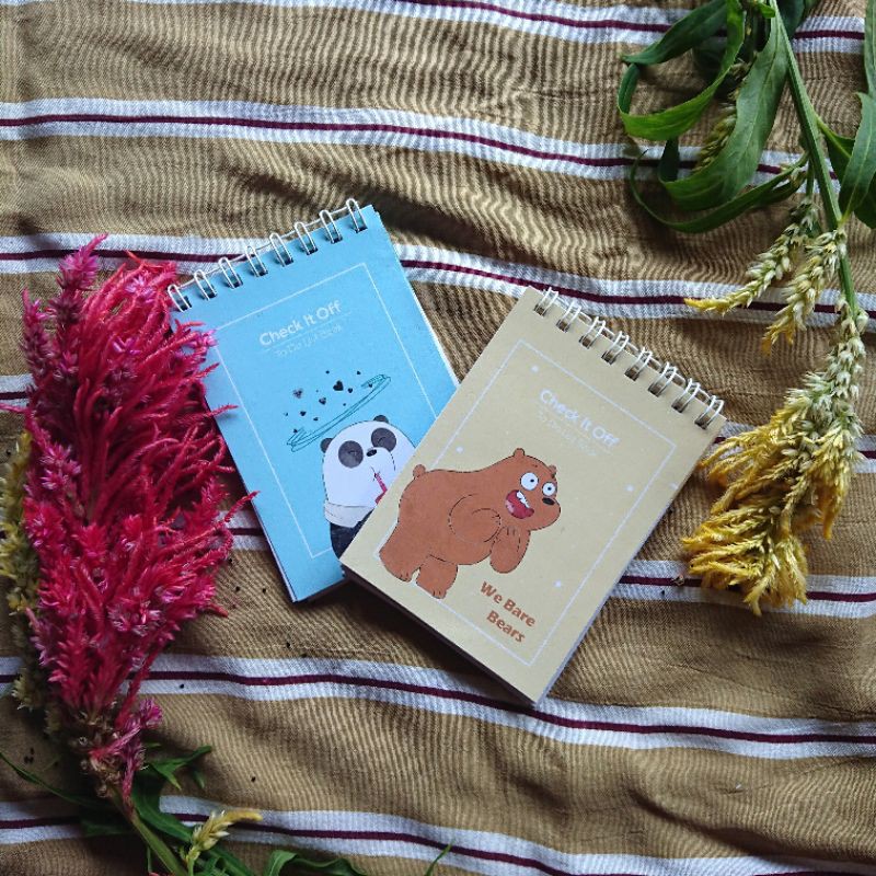 

Pocket To Do List Book varian bare bears