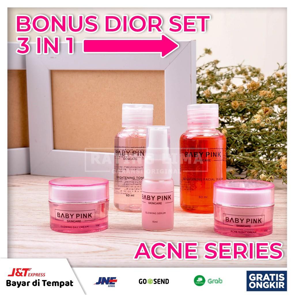BABY PINK Paket ACNE Series BONUS DIOR 3 IN 1 Babypink Skincare 100% RESMI BPOM | COD COD