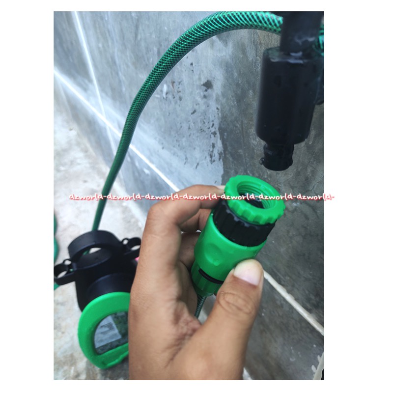 Krisbow Garden Hose With Selang Gulung Dengan Kran Semprot 10m