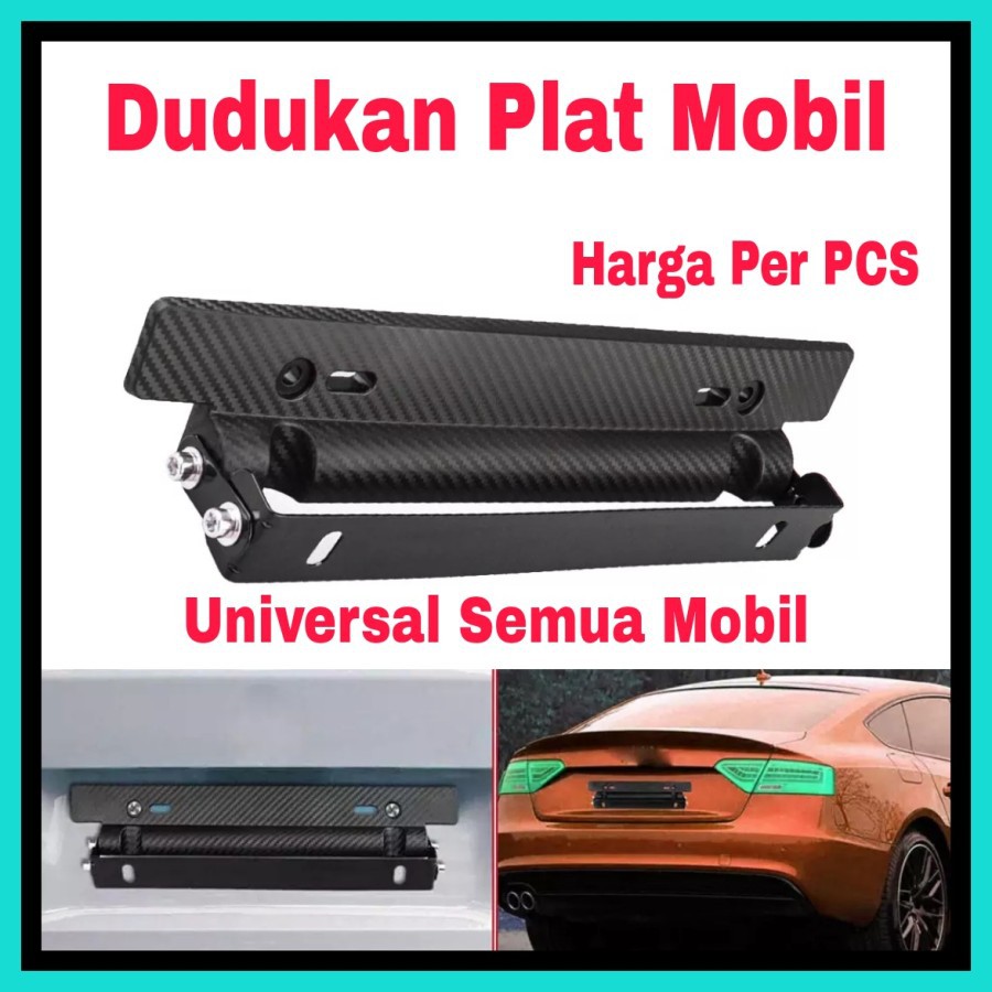 NA - Dudukan Plat Mobil Carbon Universal harga per PCS DP-1