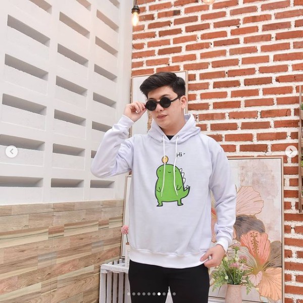 jaket sweater hoodie HI dino