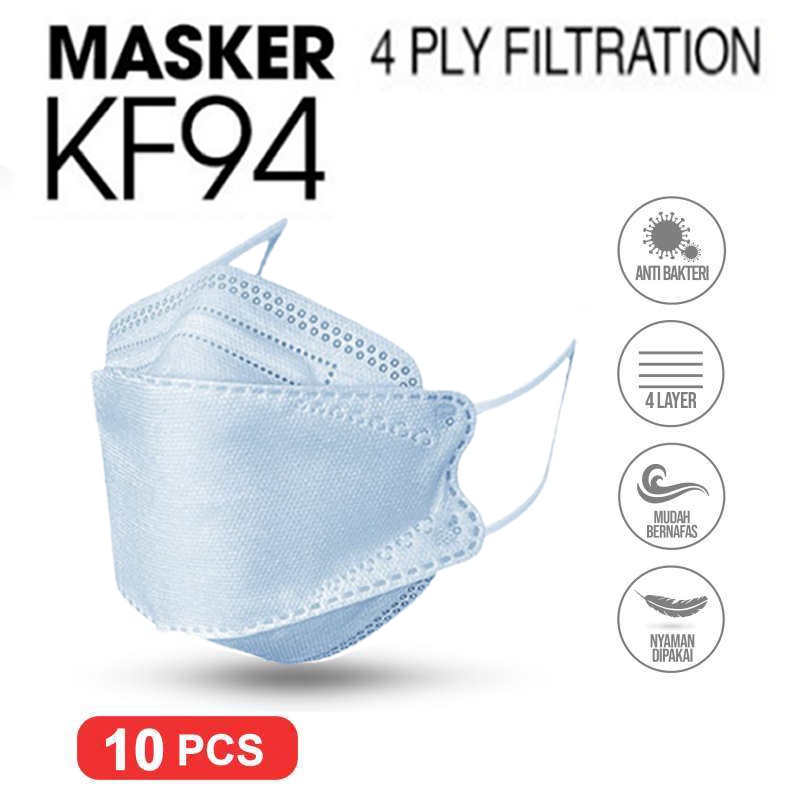 Masker KF94 Earloop 4Ply Evo 3D Proctection Mouson Perpack isi 10Pcs Makser KF94 KN95 4 Ply Warna Polos Pilihan Warna Surgical Mask Masker Terbaru Masker kesehatan