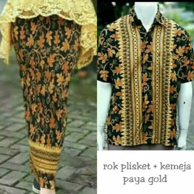 SET ROK PLISKET &amp; KEMEJA grosir kemeja batik rok plisket jumbo grosir rok duyung batik etnik