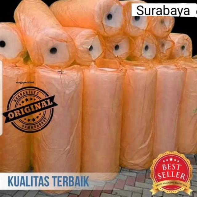 

Bubble wrap mulia 50x125 untuk barang rawan pecah roll jumbo surabaya gojek bubblewrap packing bks