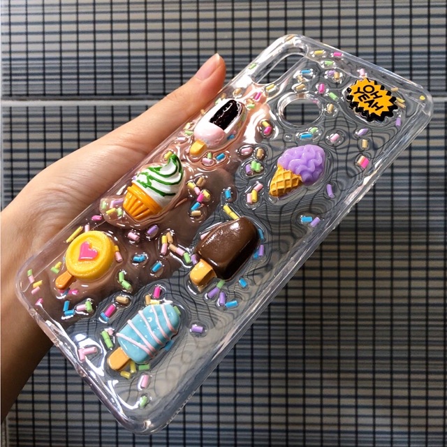 Ice Cream 3D Case Oppo Reno 7 4G 5G 6 5 4 3 2 2f 5f A95 A53 A33 A9 A5 2020 A71 A83