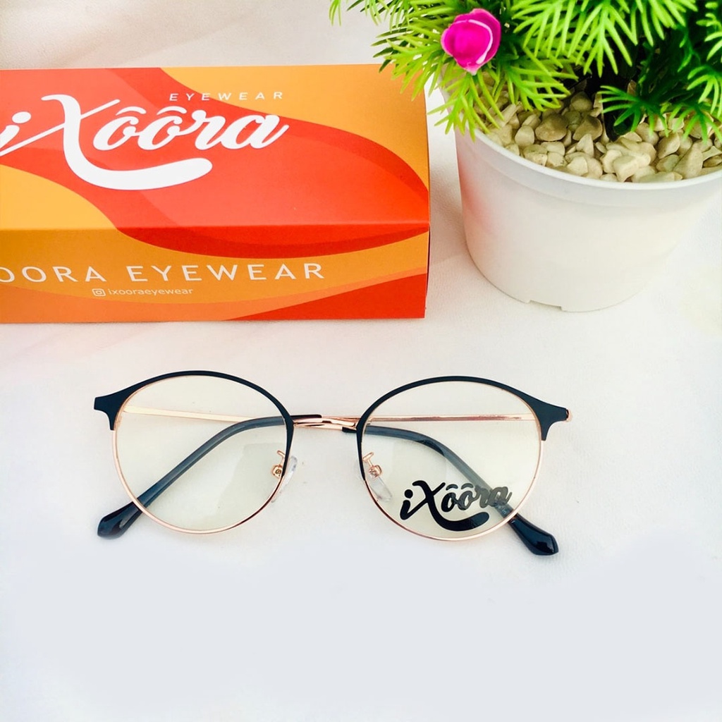 [Best Seller Paket Photocromic] Kacamata Ixoora Yuri
