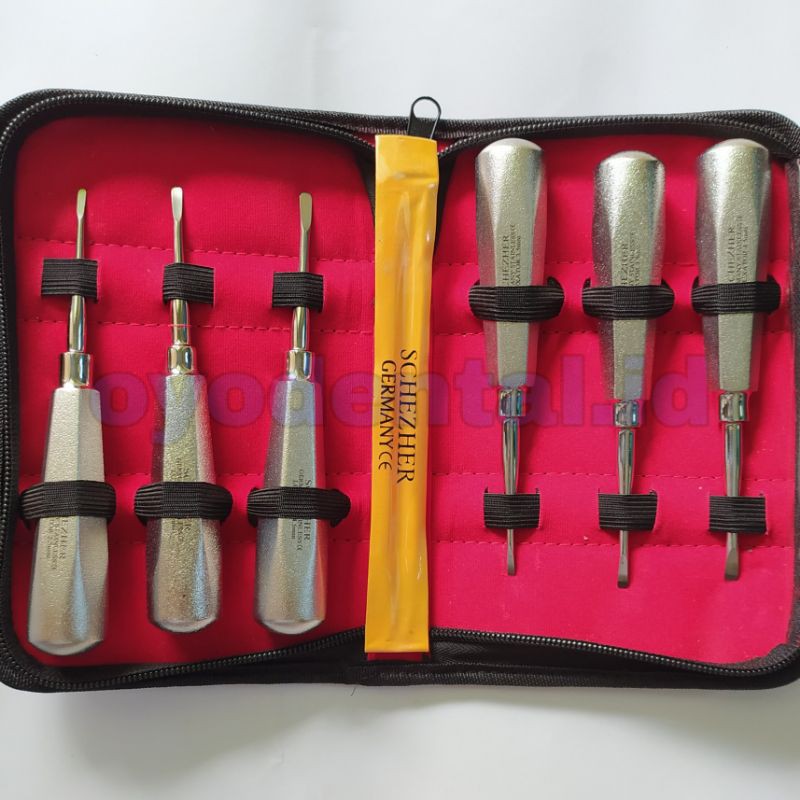 Jual Dental luxator / root elevator / luxator schezher set isi 6