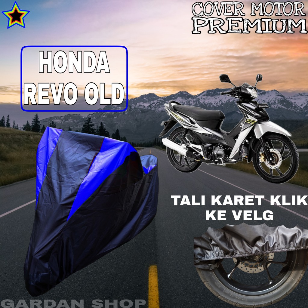 Sarung Motor HONDA REVO OLD Hitam BIRU Body Cover Honda PREMIUM