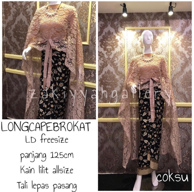 LONGCAPE BROKAT / KEBAYA MODERN / BAJU KONDANGAN