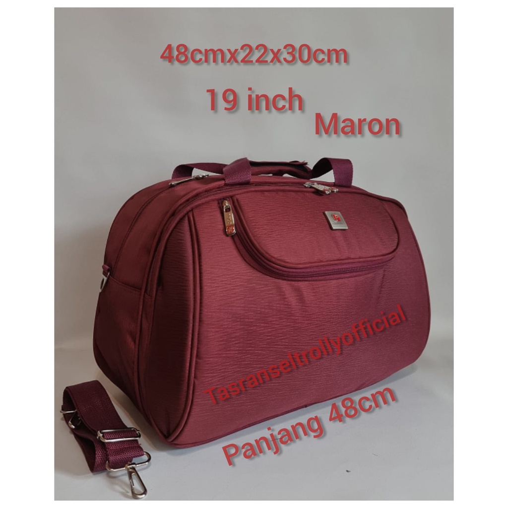 Tas Pakaian Travel Bag Polo Interclub 48cmx22x30 medium size original