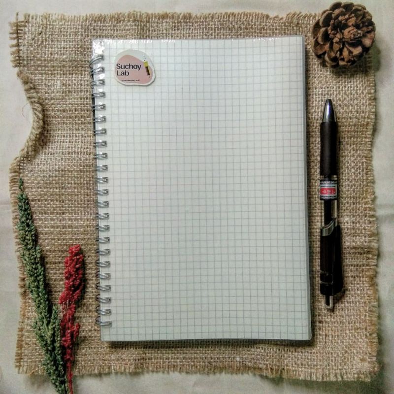 

Notebook Spiral Hard cover plastic A5 - Notebook spiral Transparan