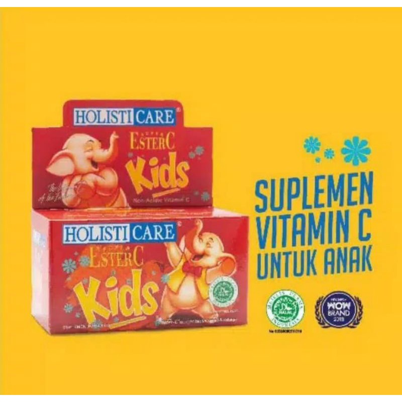 ESTER C HOLISTICARE KIDS 30 TABLET