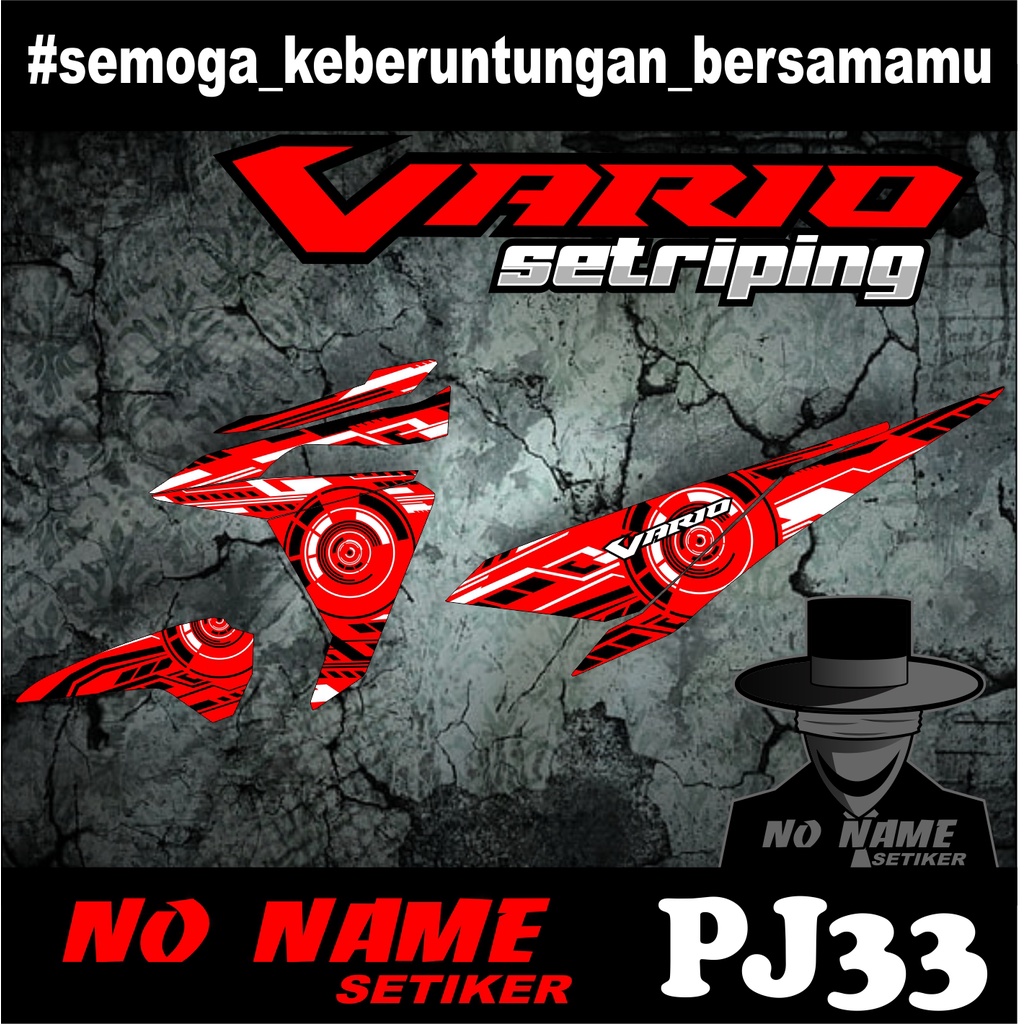 STRIPING VARIO 125 150 racing (pj33) TAHUN 2014-2017 stiker sticker decal