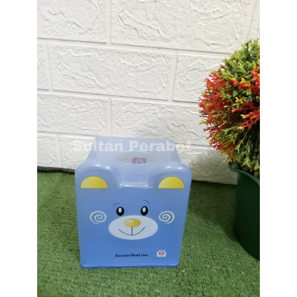 TEMPAT TISUU MINI KARAKTER SMILE LUCU /kotak tisu estetik warna warni