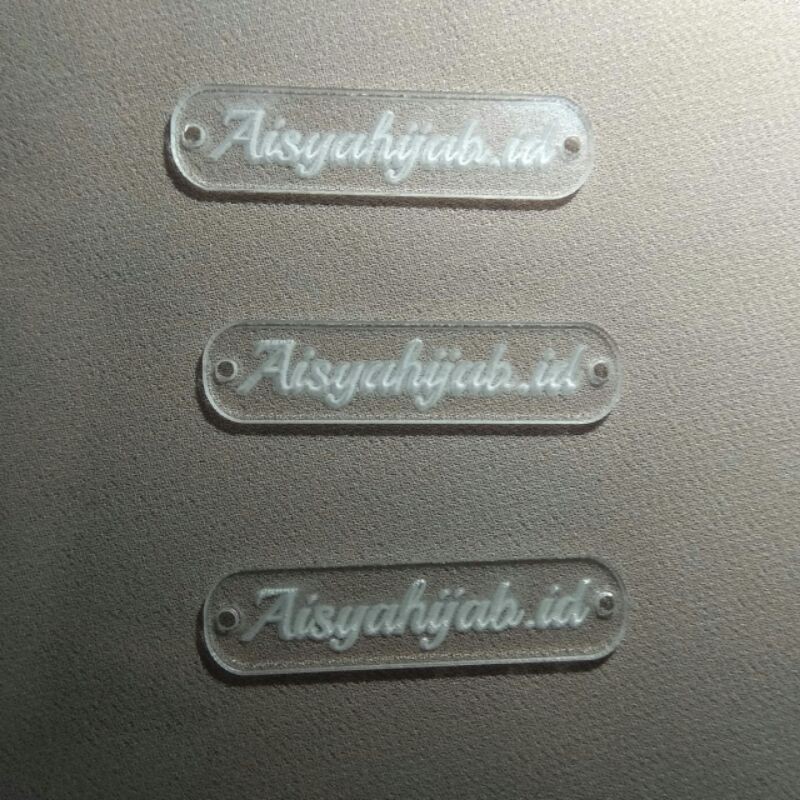 

label hijab akrilik