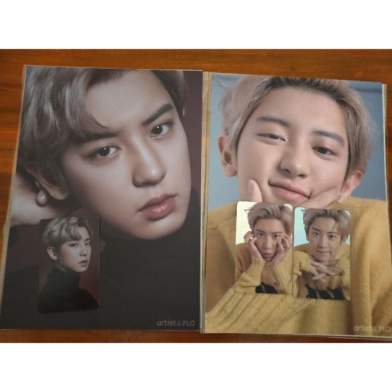 OFFICIAL EXO CHANYEOL PHOTOCARD HOLO FLO 2 & 3 WITH POSTER