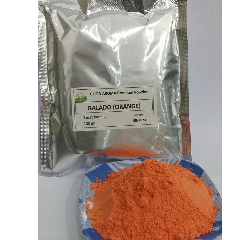 

Bumbu Tabur Balado (Orange) 100 gram, Jual Bubuk Tabur Rasa Balado (Orange) Powder Murah Enak Halal