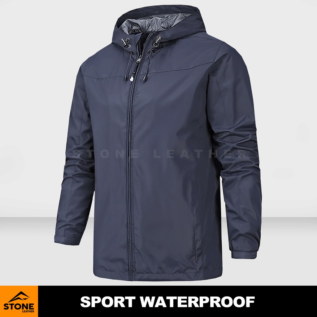 Jaket Taslan Pria Outdoor Sport Waterproof