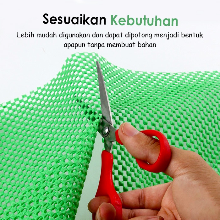 Lodoestar -  Alas Serbaguna Anti Slip Motif Kotak Kotak Penyaring Air Premium Quality - DD-10