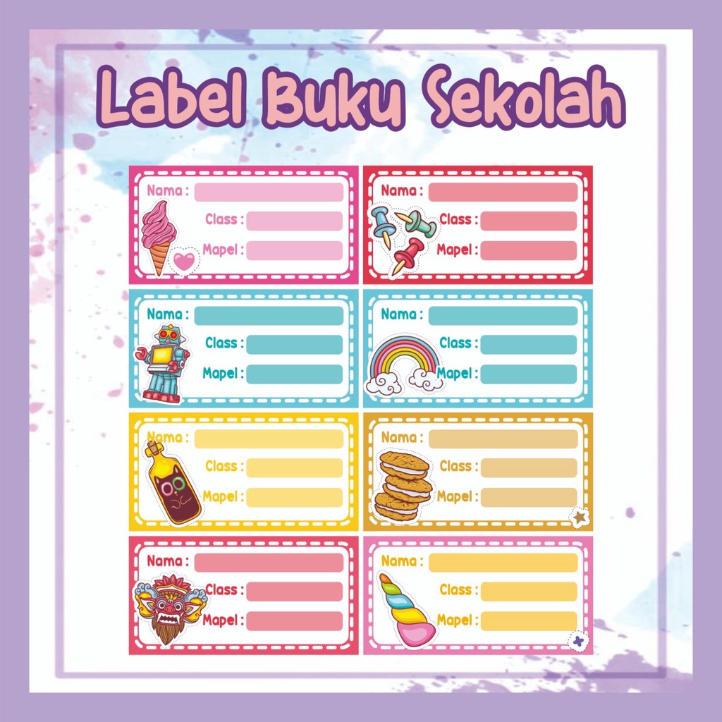 

Cetak Print Stiker Sticker Label Sekolah / Stiker Nama Buku Sekolah Online Murah Cepat Berkualitas