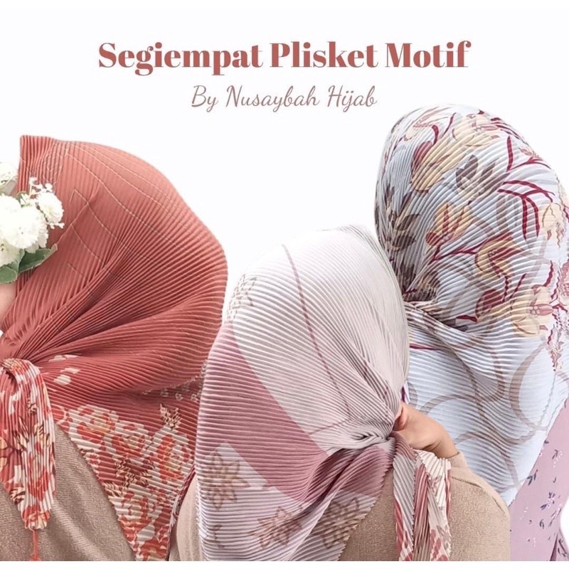 LastStok SEGIEMPAT VOAL PLISKET MOTIF/POLOS