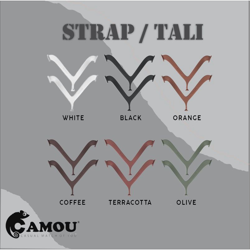 CAMOU - Tali Strap Sandal Sendal Cadangan Camou Flip Flop Jepit Art Owen Original dan Murah