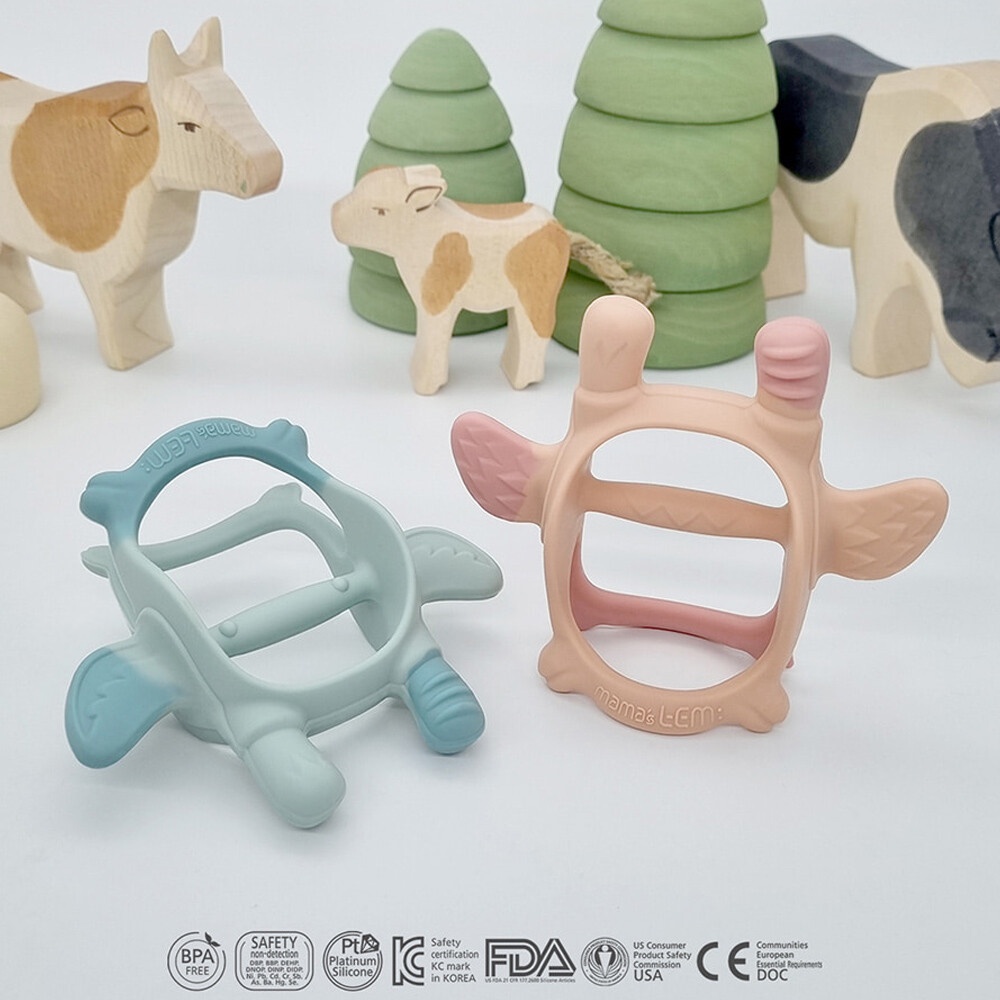 Mamas Tem Cow Monster Teether with Bubble Case