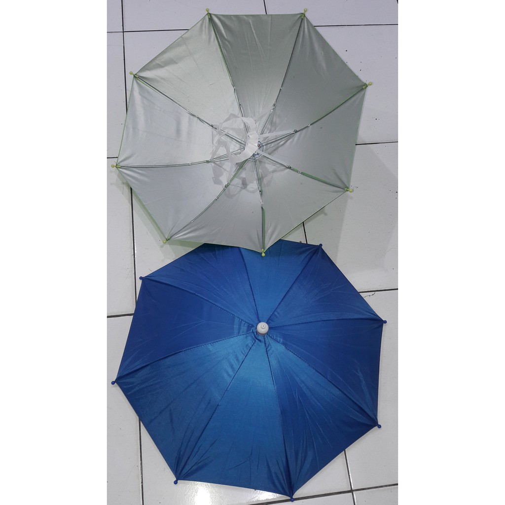 Payung Topi GRADE A TOP/ kepala Payung / Payung Kepala besar diameter 60cm 60 cm head umbrella