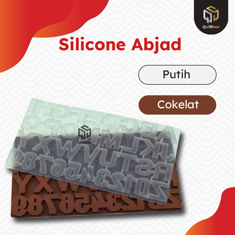 Cetakan Kue Puding Es Alphabet Silicone Abjad ABCD Peralatan Dapur Perlengkapan Rumah Termurah Berkualitas