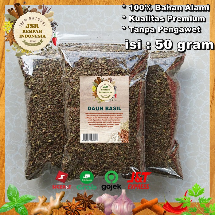 

DAUN BASIL ASLI ISI 50 GRAM KUALITAS PREMIUM JSR REMPAH