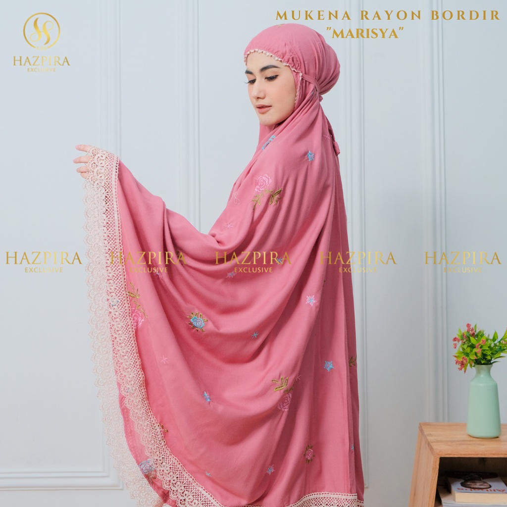 HAZPIRA - MUKENA DEWASA RAYON BORDIR MARISYA JUMBO