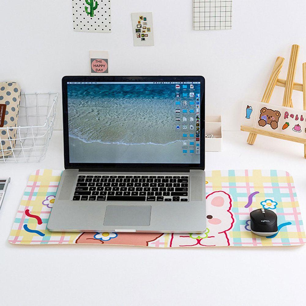 Agustinina Mouse Pad Lucu Kreativitas Aksesoris Komputer Perlengkapan Kantor Kartun Hewan Keyboard Pad Desk Pad