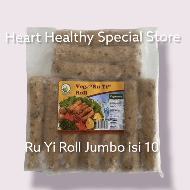 

Vegood Ru Yi Roll Jumbo isi 10 / Hakong / Hekeng / Ngohiong / Chun Kien / Bak Kien Vegetarian