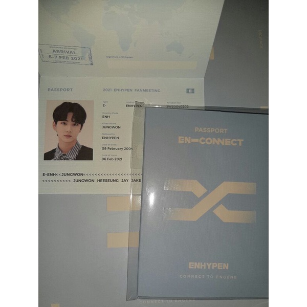 BOOKED❗SHARING DVD FANMEET EN-CONNECT ENHYPEN READY INA RANDOM PASSPORT JUNGWON ENHYPEN + CASE