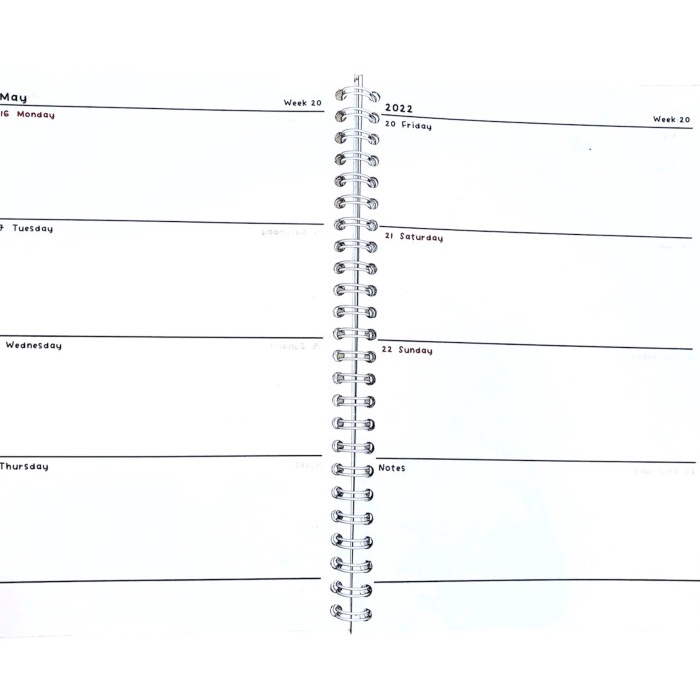 

Spesial Weekly Monthly Planner Agenda 2022 - Schedule Book (Work So Hard) Berkualitas