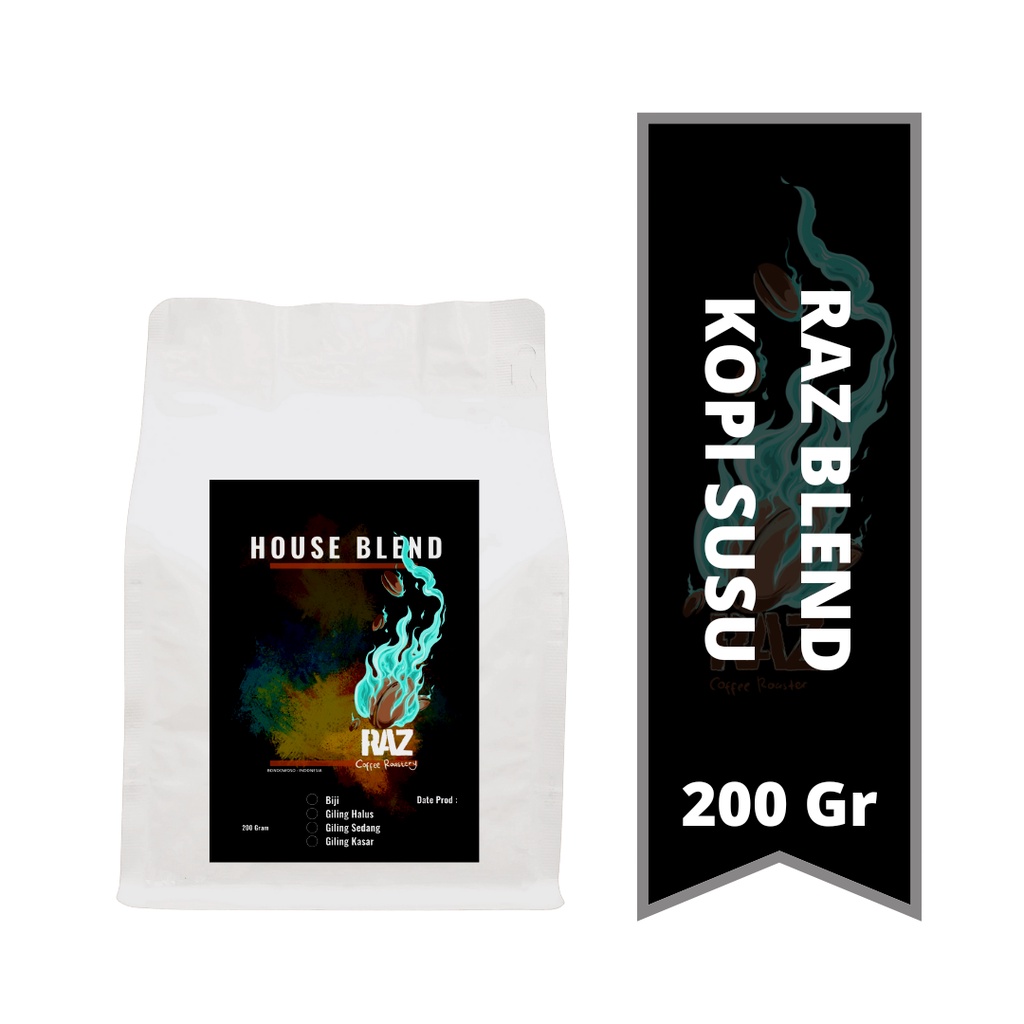 

Silver/Black House Blend - Espresso Based - 200gr - RAZ Coffee
