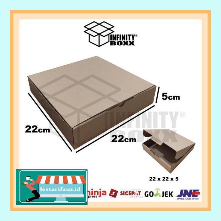 

S504Arleu Kotak Kardus Pizza Box Die Cut Ukuran 22X22X5 Ju4Leuu