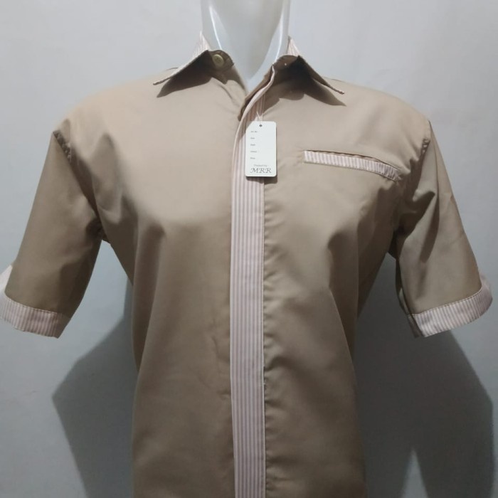Baju Seragam pakaian baju pramusaji service, waiters, cleaning service,seragam offfice boy - Cokelat