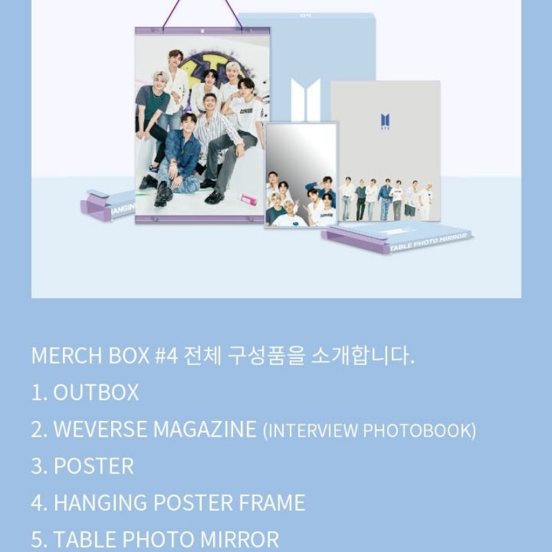 

[BACA DESKRIPSI] READY BTS OFFICIAL MERCH BOX #4