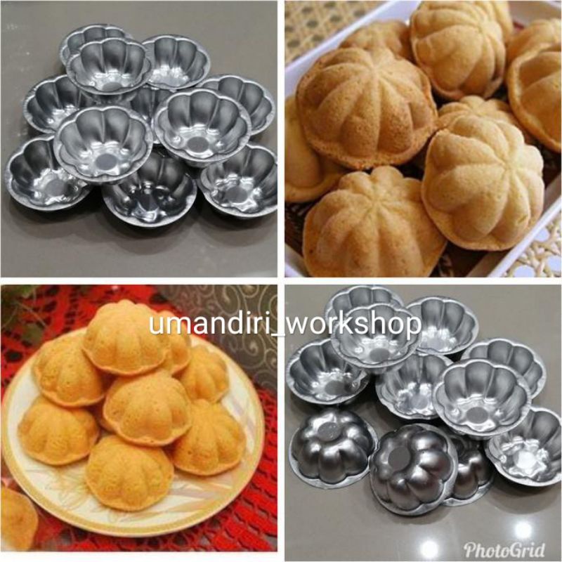 Cetakan Bolu Kering Cetakan Kue Manggis 12pcs/1lusin Loyang kue/ Loyang murah/loyang kue manggis/cet