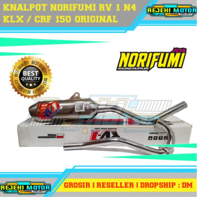 jk KNALPOT NORIFUMI RV1 N4 CRF / KLX / WR 150 ORIGINAL RV 1 N4