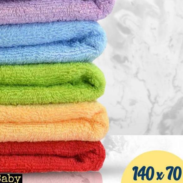 ✥ Handuk dewasa jumbo merah putih by terry palmer / handuk dewasa / handuk polos / handuk mandi /hnd