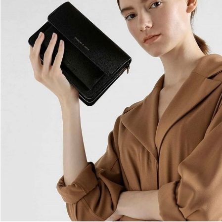 TAS WANITA 100% ORIGINAL CHARLES CHARLES&KEITH BOXY 8503 CHARLES&K - Hitam