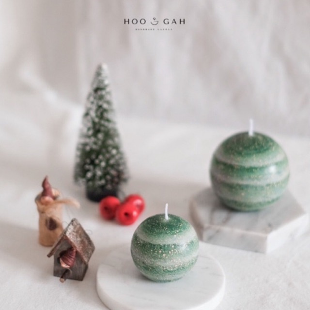 HOOGAH Sphere Candle - Juletræ (Christmas Collection)