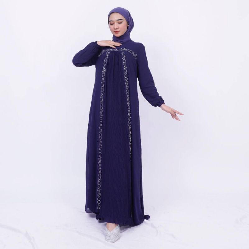 FAMYS - Gamis Dress Amanda Payet 004780-Navy