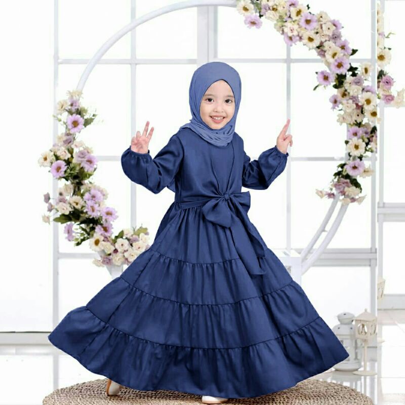 Maxi Maxy Dress Longdress Gamis Anak Shakila Zetta Kid Kids