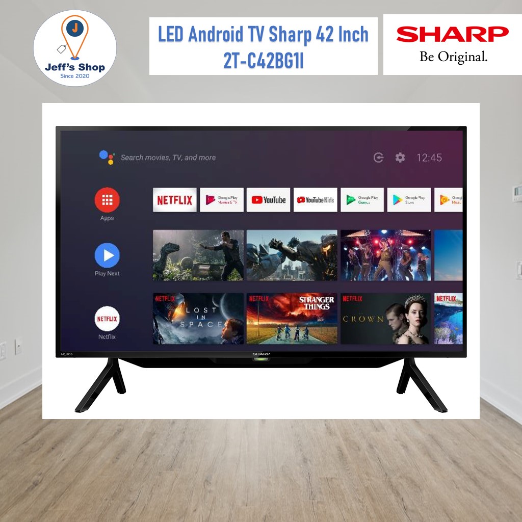 Android Smart TV Sharp 42 Inch [Full HD, Digital TV] 2T-C42BG1I