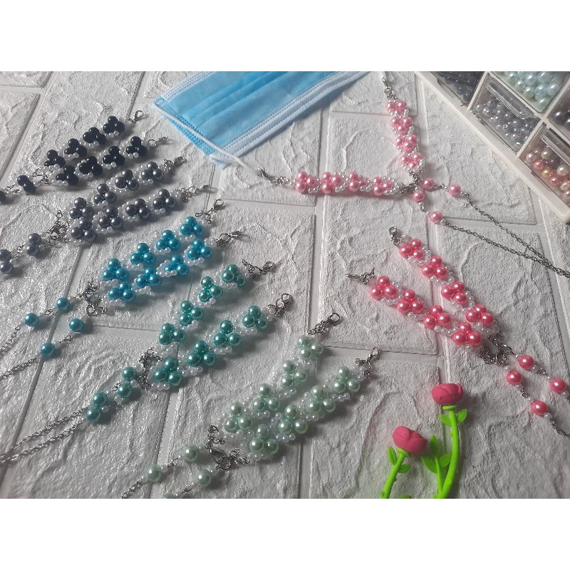 Strap masker mutiara 2 in 1