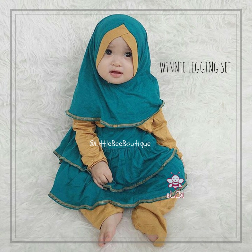  Baju  Muslim  Balita  Gamis Anak Perempuan Winnie Baju  