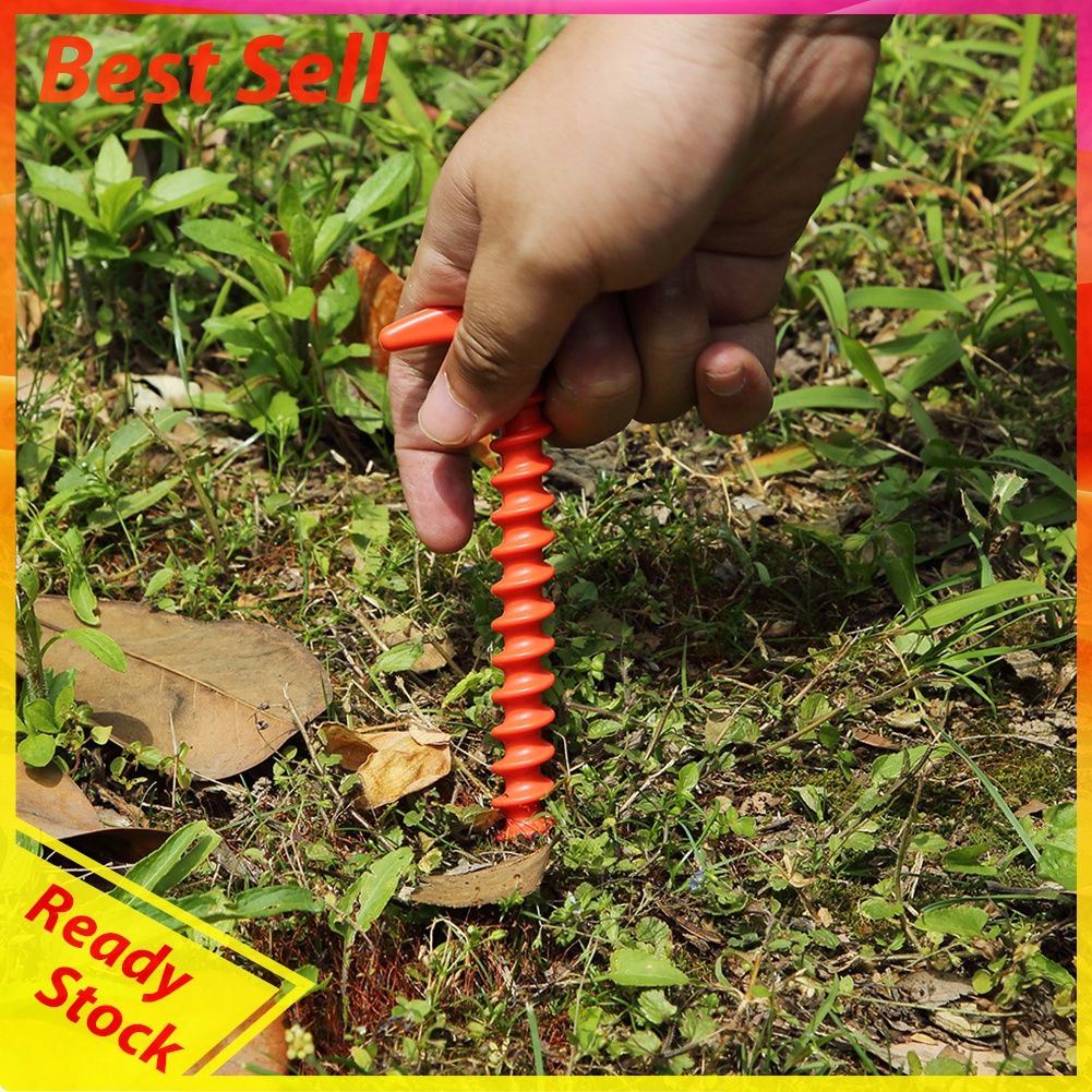 10pcs 14.5cm Outdoor Camping Tent Ground Peg Nylon Canopy Awning Fixed Nail